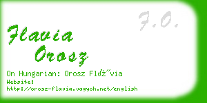 flavia orosz business card